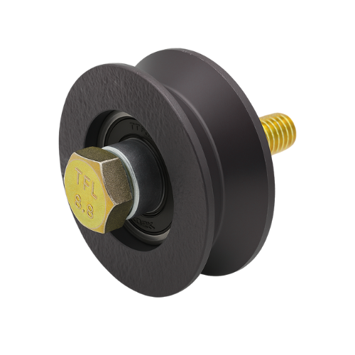 Rueda STD C/1 Rul.-Ø075mm- Canal 